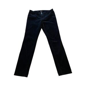 LOFT‎ Modern Skinny Corduroy Pants Size 28/6 Black Comfortable Casual Trousers